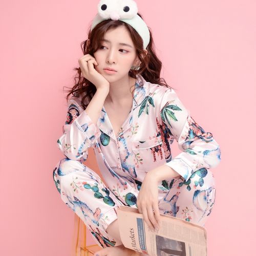 Pyjama pour femme en Polyester à manches longues - Ref 2994322