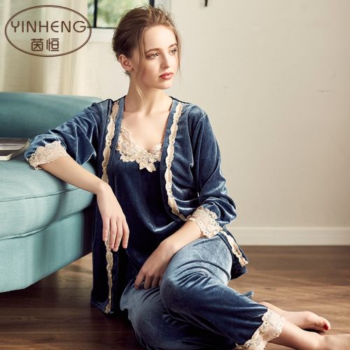 Pyjama pour femme en Polyester à manches longues - Ref 2994358