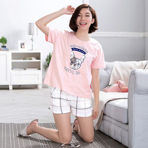 Pyjama pour femme en Coton à manche courte - Ref 2994367
