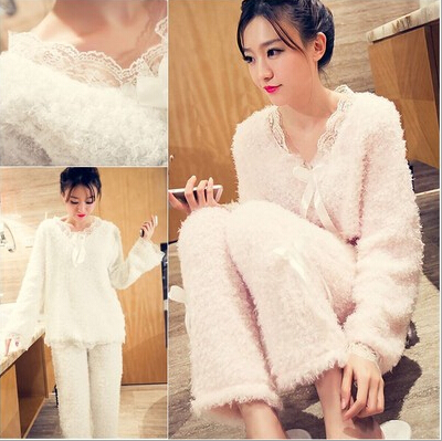 Pyjama pour femme en Coton à manches longues - Ref 2994375