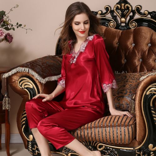 Pyjama pour femme en Polyester à manches longues - Ref 2994385