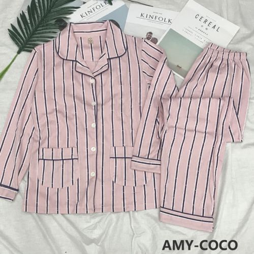 Pyjama pour femme en Coton à manches longues - Ref 2994392