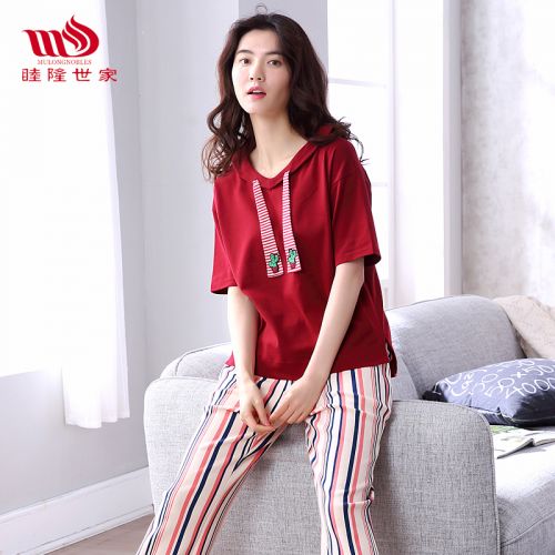 Pyjama pour femme MULONGNOBLES en Coton à manche courte - Ref 2994413