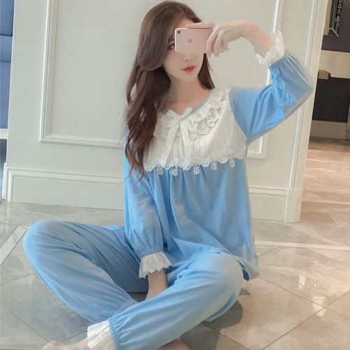 Pyjama pour femme en Coton à manches longues - Ref 2994414