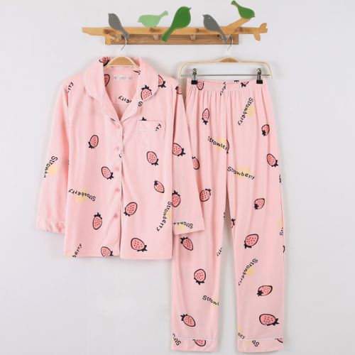 Pyjama pour femme en Coton à manches longues - Ref 2994438
