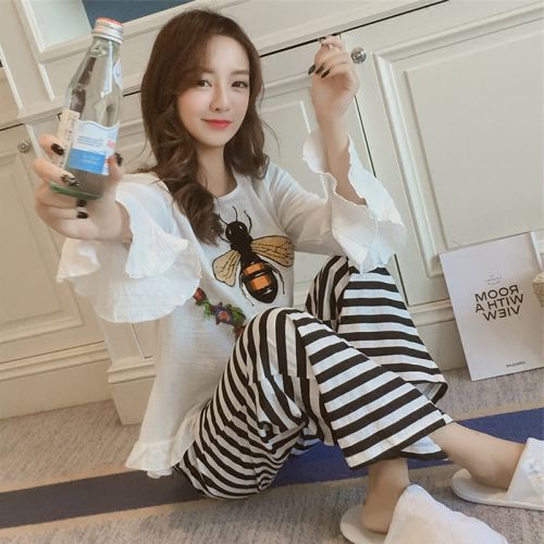 Pyjama pour femme en Coton à manches longues - Ref 2994441