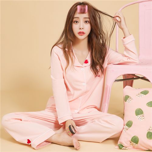 Pyjama pour femme en Coton à manches longues - Ref 2994443