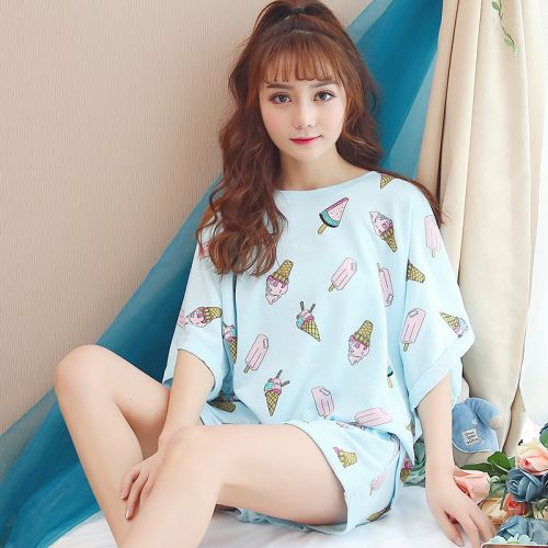 Pyjama pour femme en Coton à manche courte - Ref 2994444