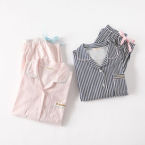 Pyjama pour femme en Coton à manches longues - Ref 2994445