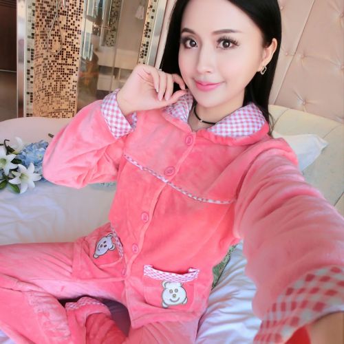 Pyjama pour femme en Polyester à manches longues - Ref 2994455