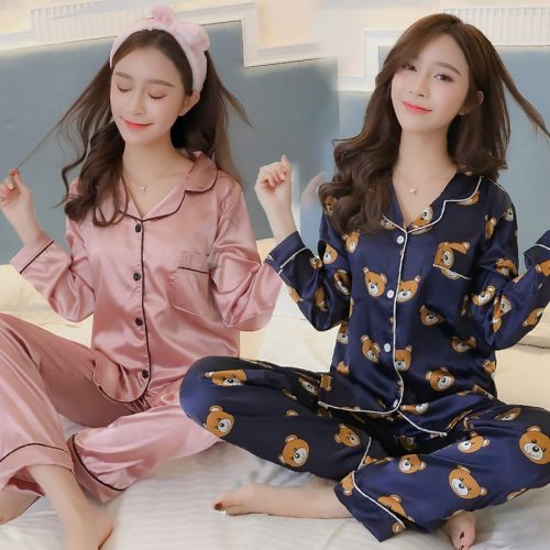 Pyjama pour femme en Polyester à manches longues - Ref 2994468
