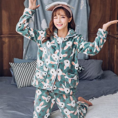 Pyjama pour femme en Polyester à manches longues - Ref 2994469