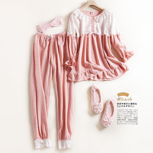 Pyjama pour femme en Coton à manches longues - Ref 2994476