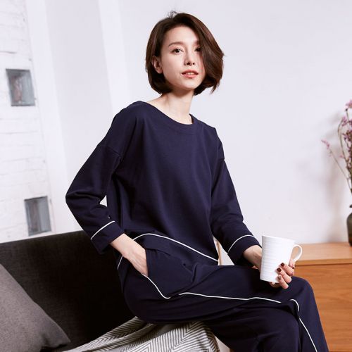 Pyjama pour femme en Coton à manches longues - Ref 2994478