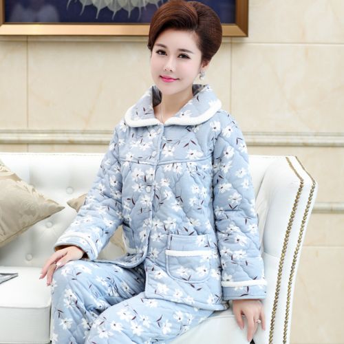 Pyjama pour femme en Coton à manches longues - Ref 2994485