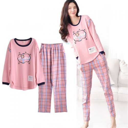 Pyjama pour femme en Coton à manches longues - Ref 2994498