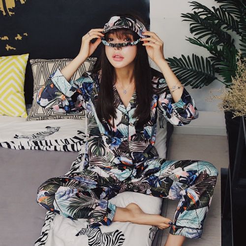 Pyjama pour femme en Polyester à manches longues - Ref 2994506