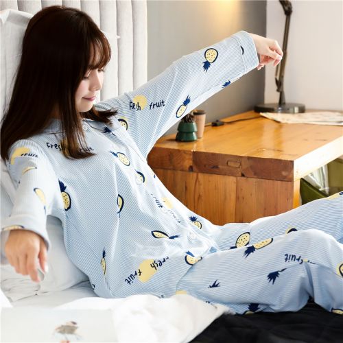 Pyjama pour femme en Coton à manches longues - Ref 2994526