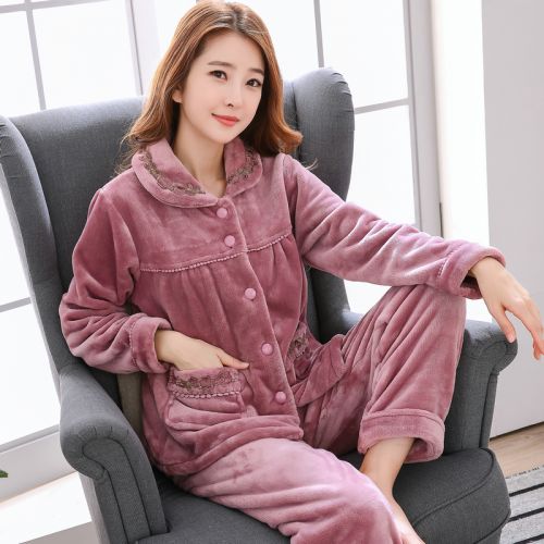 Pyjama pour femme en Polyester à manches longues - Ref 2994527