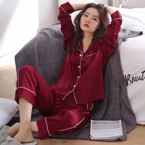 Pyjama pour femme en Polyester à manches longues - Ref 2994542