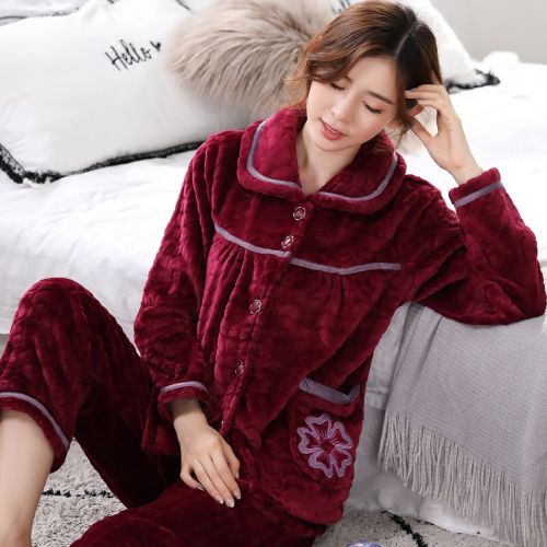 Pyjama pour femme en Polyester à manches longues - Ref 2994560
