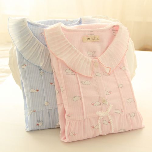 Pyjama pour femme en Coton à manches longues - Ref 2994561