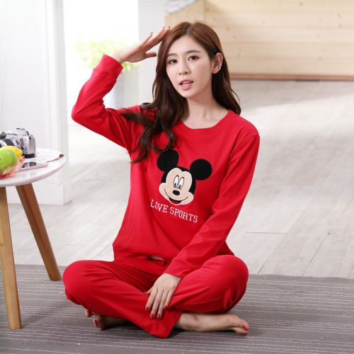Pyjama pour femme en Coton à manches longues - Ref 2994563