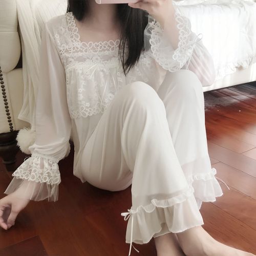 Pyjama pour femme en Polyester à manches longues - Ref 2994588