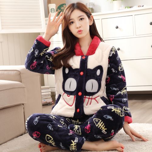 Pyjama pour femme en Polyester à manches longues - Ref 2994629