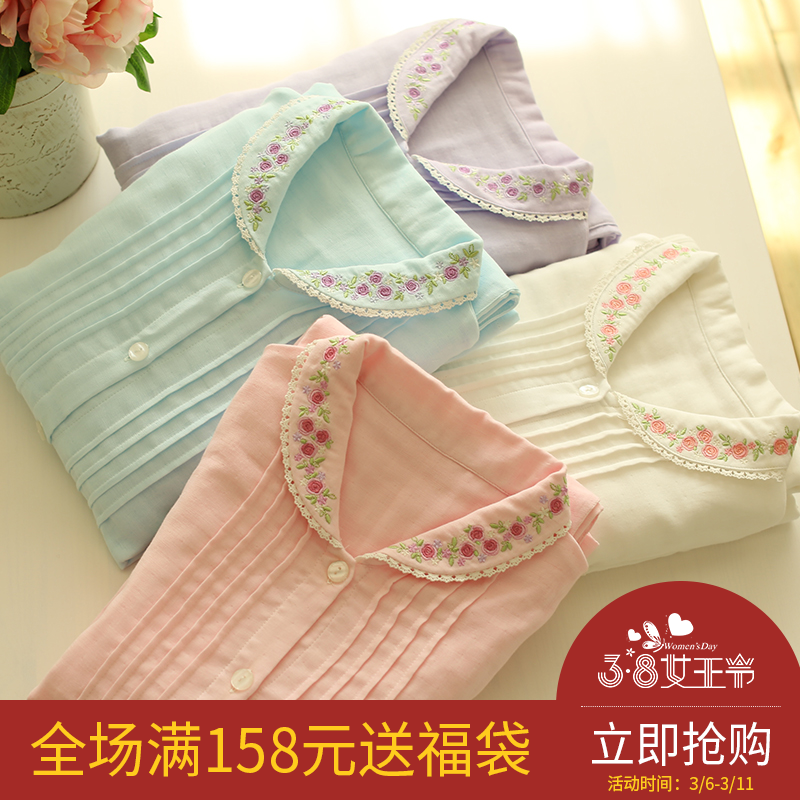 Pyjama pour femme en Coton à manches longues - Ref 2994646