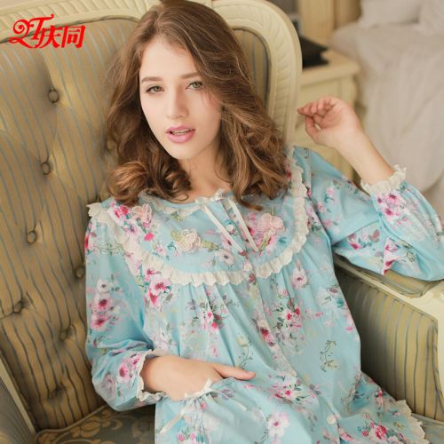 Pyjama pour femme en Coton à manches longues - Ref 2994655
