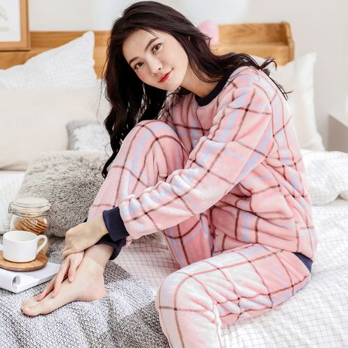 Pyjama pour femme en Polyester à manches longues - Ref 2994662