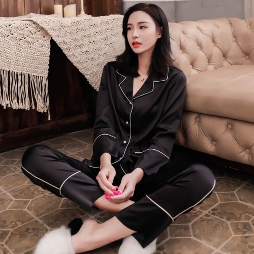 Pyjama pour femme en Polyester à manches longues - Ref 2994665