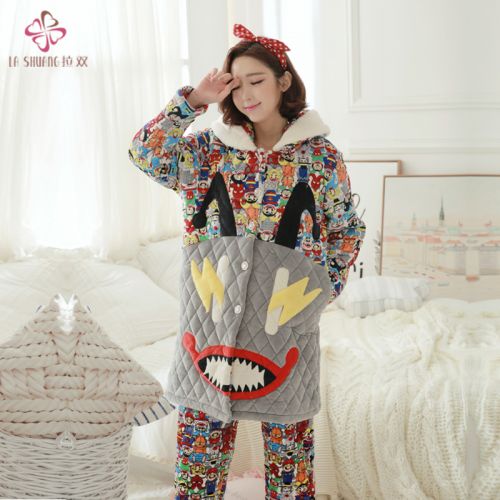 Pyjama pour femme en Polyester à manches longues - Ref 2994670