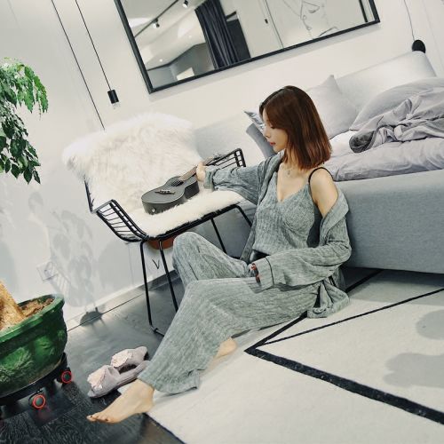 Pyjama pour femme en Polyester à manches longues - Ref 2994676