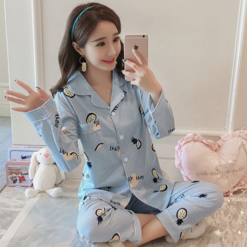 Pyjama pour femme en Coton à manches longues - Ref 2994713