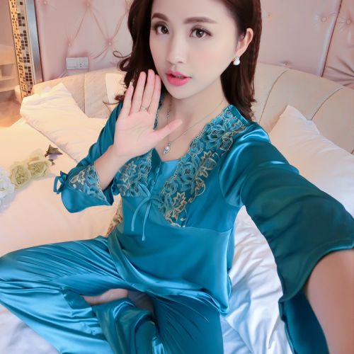 Pyjama pour femme en Polyester à manches longues - Ref 2994716