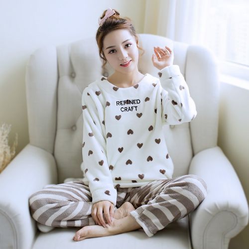 Pyjama pour femme en Polyester à manches longues - Ref 2994726