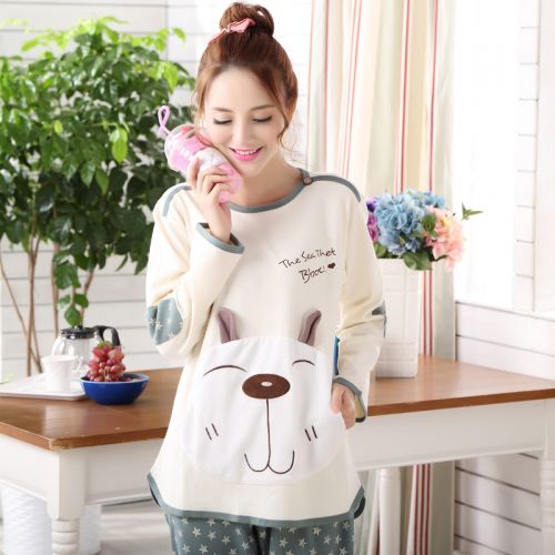 Pyjama pour femme en Coton à manches longues - Ref 2994734