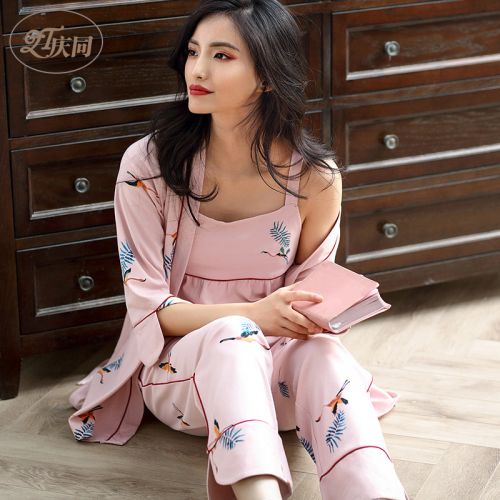 Pyjama pour femme en Coton à manches longues - Ref 2994736