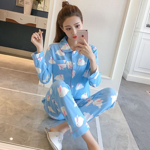 Pyjama pour femme en Coton à manches longues - Ref 2994741