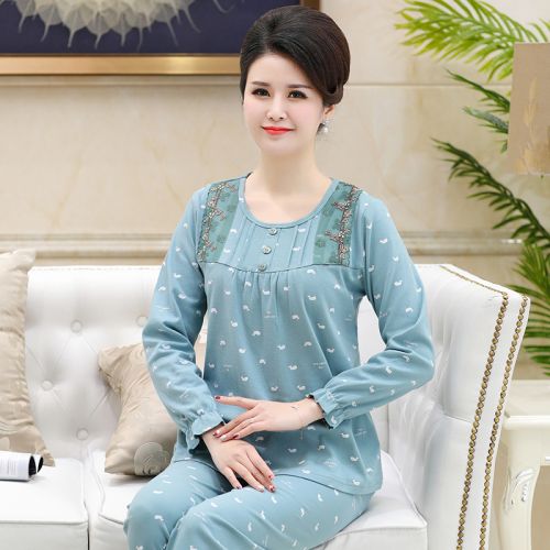 Pyjama pour femme en Coton à manches longues - Ref 2994796