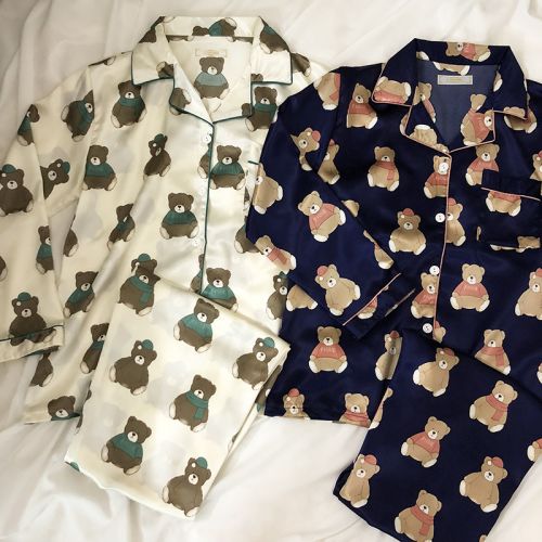 Pyjama pour femme en Polyester à manches longues - Ref 2994815