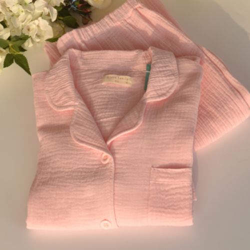 Pyjama pour femme en Coton à manches longues - Ref 2994819