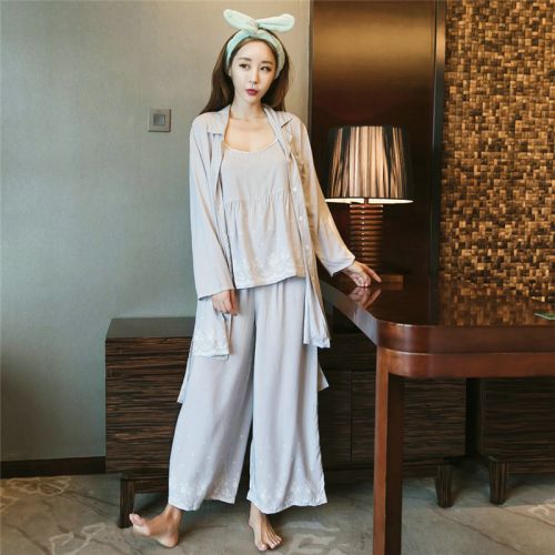 Pyjama pour femme en Coton à manches longues - Ref 2994855