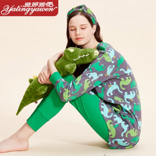 Pyjama pour femme en Coton à manches longues - Ref 2994860