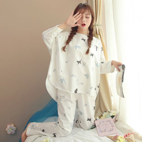Pyjama pour femme en Coton à manches longues - Ref 2994867