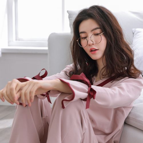 Pyjama pour femme en Coton à manches longues - Ref 2994878