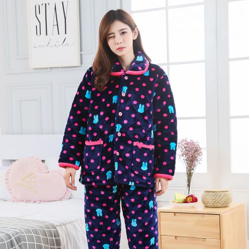 Pyjama pour femme en Polyester à manches longues - Ref 2994886