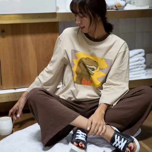 Pyjama pour femme en Coton à manches longues - Ref 2994896
